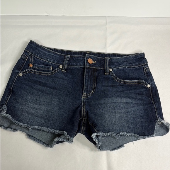 Level 99 Blue Jean Shorts Distressed Cut-Off - Picture 1 of 7